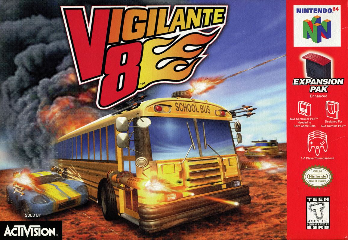 Vigilante 8 box art for Nintendo 64